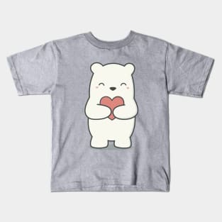 Kawaii Cute Adorable Polar Bear Kids T-Shirt